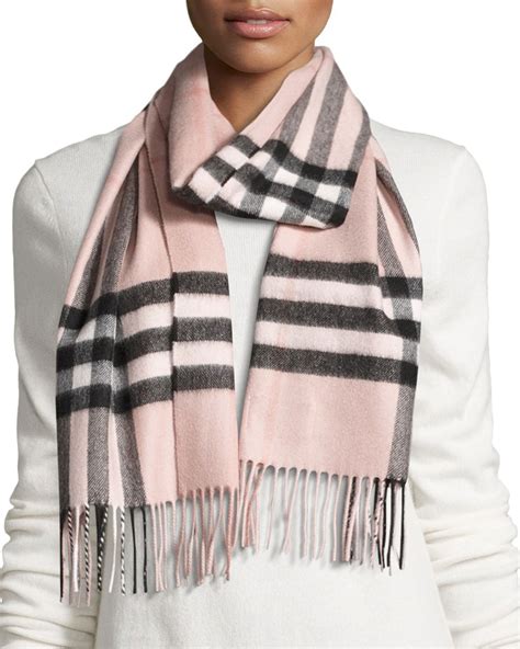 burberry cashmere pink giant check scarf|neiman marcus burberry cashmere scarf.